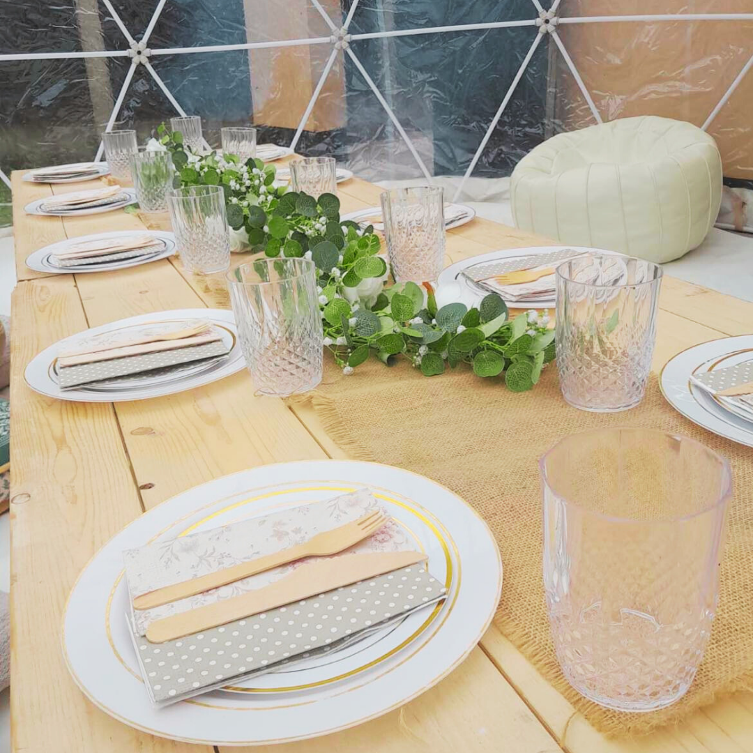 Luxury Garden Party Celebration Igloo Table Display