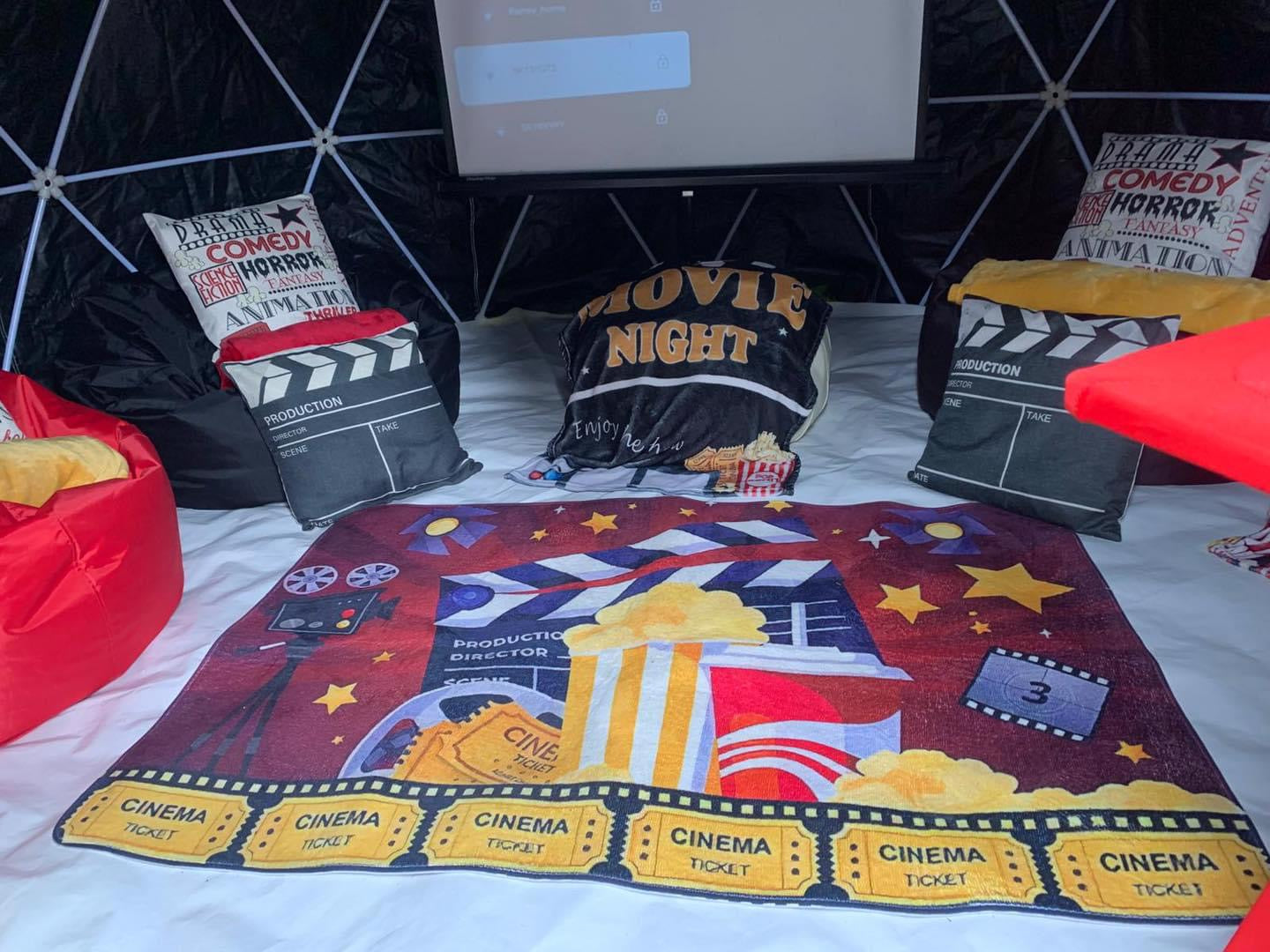 Movie Night Igloo with Blackout Cover - perfect for back garden movie nights and birthday parties in Cork