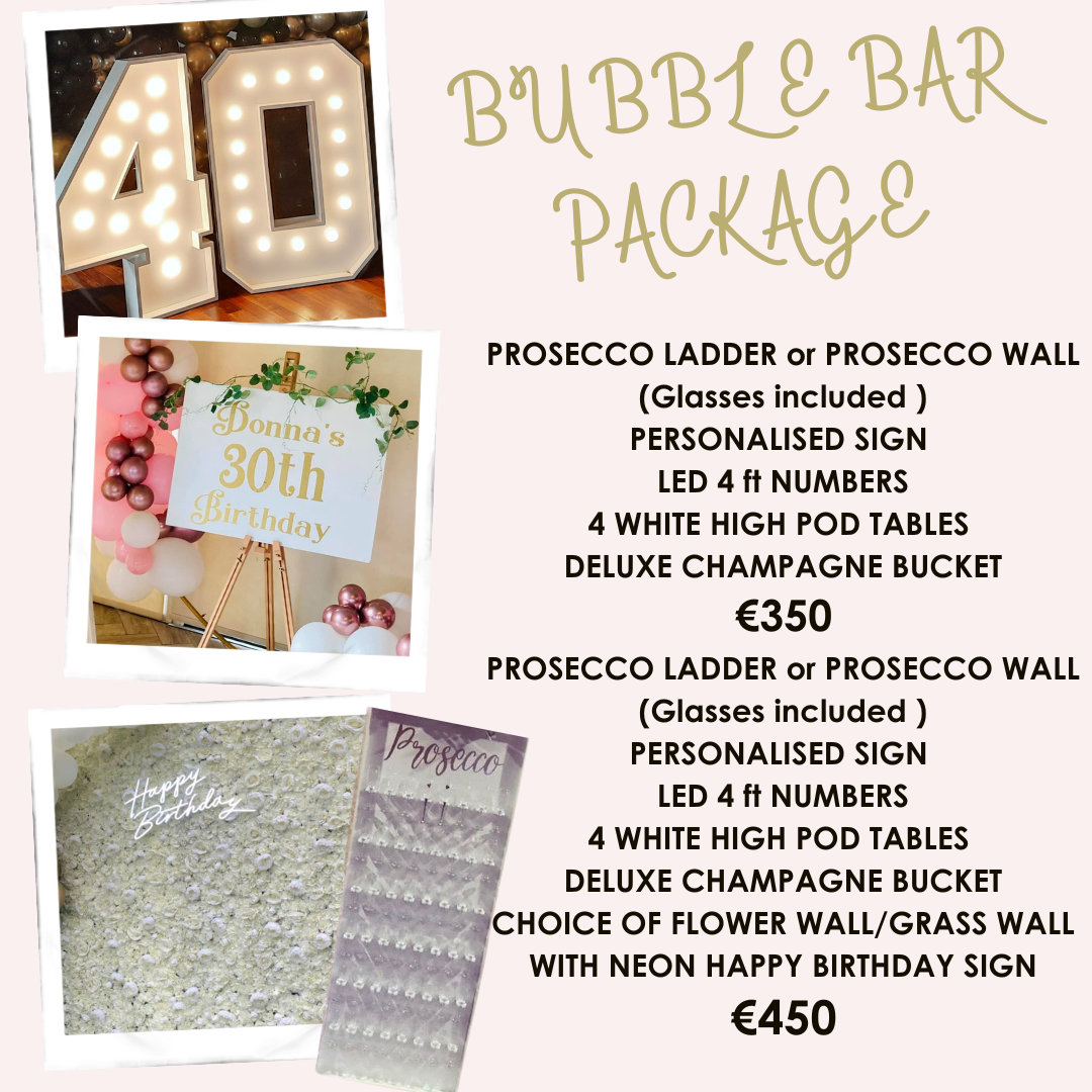 BUBBLE BAR PACKAGE